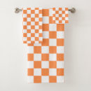 Search for orange bath towels Chequerboard