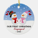 Search for snowman couple christmas tree decorations Xmas