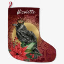 Search for raven christmas stockings Illustration