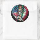 Search for mexican american stickers Usa flag