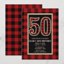 Search for red and black 50th birthday invitations Fiftieth