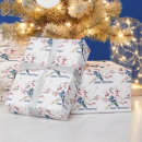 Search for birds wrapping paper Red