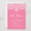 Search for lace baby shower invitations Pink