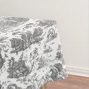 Search for vintage tablecloths French toile
