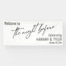 Search for the night before wedding signs Typography