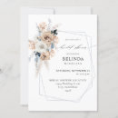 Search for beige bridal shower invitations Boho