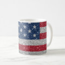 Search for glitters flag mugs Red white and blue