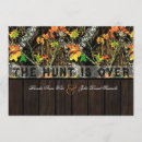 Search for the hunt is over invitations Rustic