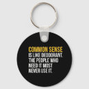Search for common sense key rings Funny