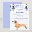 Search for dachshund invitations Blue
