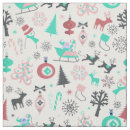 Search for santa fabric Snowflakes