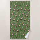 Search for pink flamingo beach towels Tropical