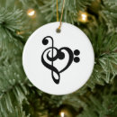 Search for piano christmas tree decorations Black and white