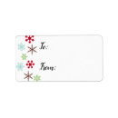 Search for red white and green return address labels Festive