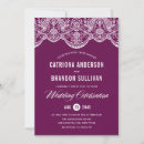 Search for purple lace wedding invitations Formal