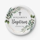 Search for baptism paper plates Cross