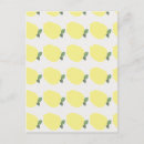 Search for vintage fruit pattern postcards Lemon