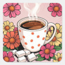 Search for cute coffee cup stickers Whimsical