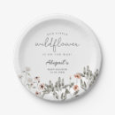Search for wildflower paper plates Floral baby shower