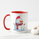 Search for blue snowman mugs White