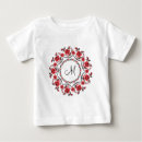 Search for initials baby shirts Floral