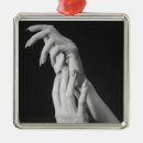Search for human body part christmas tree decorations Black and white