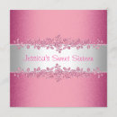 Search for pink 65th birthday invitations Glitter