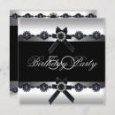 Search for silver black white 50th birthday invitations Elegant birthday party