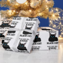 Search for black cat wrapping paper Kitty
