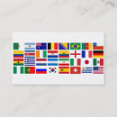 Search for world flags business cards Usa