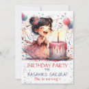 Search for kawaii birthday invitations Asian