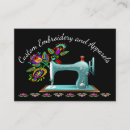 Search for embroidery business cards Sewing machine