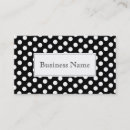Search for polka dot business cards Black