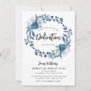 Search for boy dedication invitations Blue and white