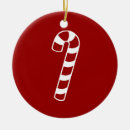 Search for candy cane christmas tree decorations Red