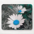 Search for and white daisy mousepads Blue