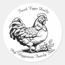 Search for vintage chickens stickers Black and white