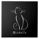 Search for black and white cat tiles Kitty