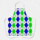 Search for green diamond aprons White
