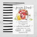 Search for pizza and brew invitations Watercolor