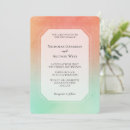Search for mint and peach wedding invitations Chic