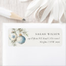 Search for blue tree return address labels Modern elegant
