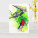 Search for watercolor bird painting cards Birds