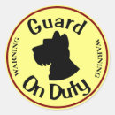 Search for guard dog stickers Warning