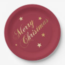 Search for christmas plates and napkins Gold