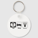 Search for eat sleep key rings Humour