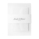 Search for black wedding invitation belly bands Elegant belly band