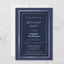 Search for royal blue 30th birthday invitations Silver