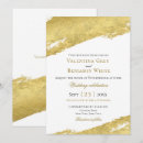 Search for brush strokes wedding invitations Gold foil
