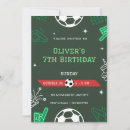 Search for boy 7th birthday invitations Soccer